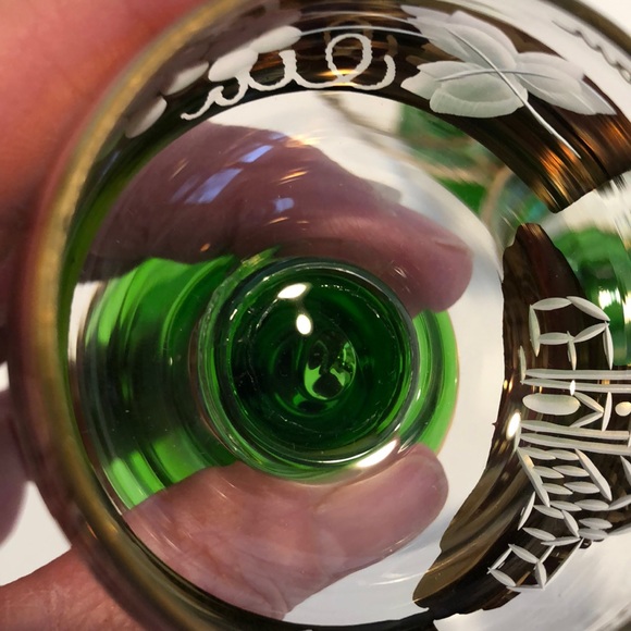 Set Of Three Freiburg im Breisgau Germany Souvenir Cordial Glasses Etched - Picture 11 of 12